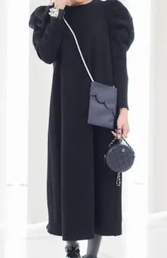 ※アントニオさん専用※ MARONENONFEE モノトーンフレアタイトップス 💎モノトーンフレアタイトップス💎 black