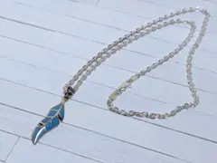 珍しいフェザー ネックレス インディアンジュエリー ターコイズ 夏に向けて