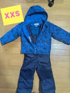 子ども用スキーウェア上下セット (青系)