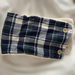 チェック柄ネックウォーマー・スヌード　こども