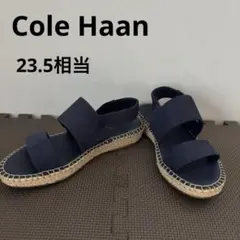 Cole Haan エスパドリーユ サンダル ネイビー　レザー　23.5 革のサムネイル