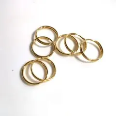 アクセサリーパーツ/丸カン/二重リングセット（ゴールド・シルバー）