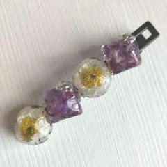 （ハンドメイド）レジンで作ったヘアークリップ No.49