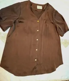 ☆新品未使用、極美品☆UNITED ARROWS ☆茶 シャツ 38