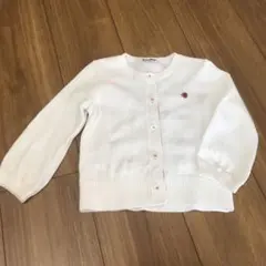 最終お値下げ‼️ファミリア familiar 白カーディガン 90サイズ