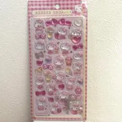 ハローキティ　ボンボンドロップシール　3Dシール