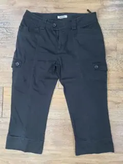 ALPHA CUBIC クロップド カーゴパンツ ブラックのサムネイル