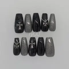 【現品】ネイルチップ　フラッシュ　y2k サブカル　ワンホン