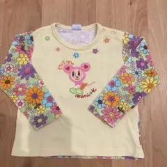 mini-k 長袖カットソー 90cm 花柄
