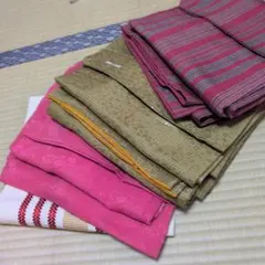 アンティーク 着物、羽織り、博多織名古屋帯 おまとめセット 4点