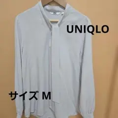 UNIQLO ボウタイ長袖シャツ Mサイズ