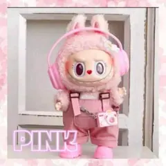 ドール用 ぬい服 カメラ LABUBU ぬいぐるみ服 ４点セット サロペット