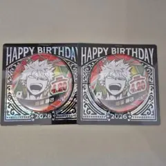 ジャンプショップ 僕のヒーローアカデミア 爆豪勝己 バースデー 缶バッジ