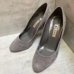 DIANA ダイアナ パンプス アーモンドトゥ 23.5cm グレー