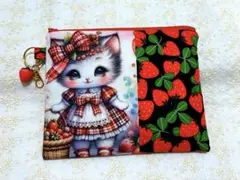 ハンドメイド ころりんミニミニポーチ コヤンイサムチョン☆両面ルミ