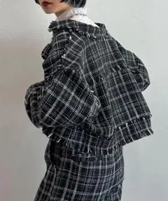 PAGEBOY ツイードジャケットパンツセットアップ