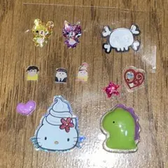 シール　ステッカー　キャラクター　キティ　動物　おすそ分け　ぷっくりシール