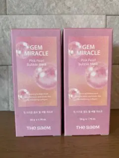 Gem Miracle ピンクパールバブルマスク 50g 2個組のサムネイル