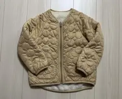 キッズ ベージュ キルティングジャケット