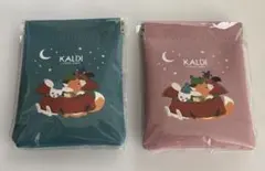 カルディ　クリスマス　ぱっちんポーチ　2個セット