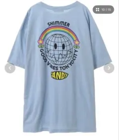 CANDY MOOD BIG Tシャツ 水色　新品未使用キャンディストリッパーのサムネイル