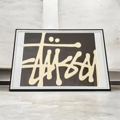 【額縁付き】A2 ポスター STUSSY ステューシー オシャレ インテリア Stussy 東京 アートポスター 黒フレーム レア - メルカリ