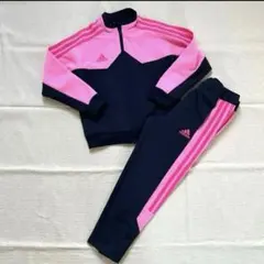 adidas ジャージ　上下　セット　110 運動会　スポーツ　セットアップ
