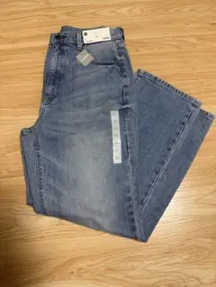 gu ハイウエストストレートジーンズ　XL