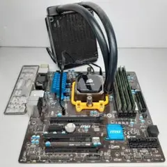 MicroATX CPU(A8-7600),CORSAIR簡易水冷クーラー