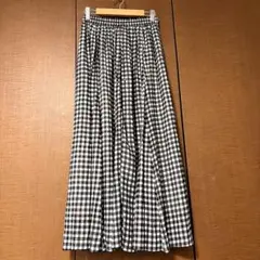 グローバルワーク　エアリーボイルフレアスカート　ギンガムチェック柄のサムネイル