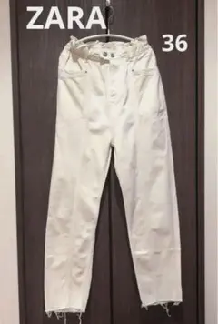 ZARA ホワイトデニムパンツ サイズ36