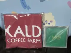KALDI コットンエコバッグと保冷剤 セットで