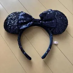 ディズニー ミニー カチューシャ パープル スパンコール