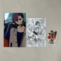 ダンダダン　非売品　特典　綾瀬桃　ミニクリアファイル　イラストカード　ステッカー