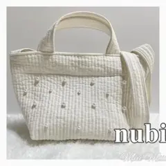 ショルダー付きヌビバッグ ヌビトート トートバッグ パール付きヌビバッグ