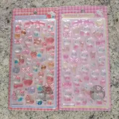 【正規品】ボンボンドロップシール サンリオ ハローキティ赤・ピンク 第2弾セット