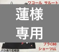 【ワコール】サルート ブラ、ショーツ2点セット チュールレース×薔薇