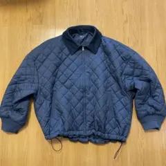 ユニクロ C ウォームパテッドブルゾン XL ネイビー　ブルー