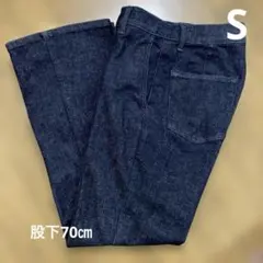 UNIQLO ユニクロ　スリムフレアトラウザージーンズ　 Sサイズ　NAVY