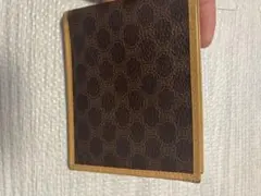 CELINE　セリーヌ　ビンテージ　マカダム柄　PVC　折り財布