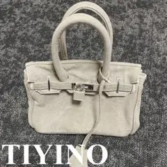 TIYINO バーキン ショルダーバッグ クロスボディ 小 ライトグレー