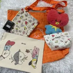 BT21 BTS まとめ売りトートバッグ ポーチ ぬいぐるみのサムネイル