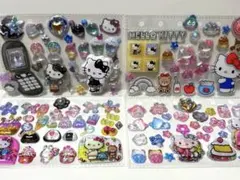 ハローキティ ボンボンドロップシールほか　おすそ分け　コラージュ風