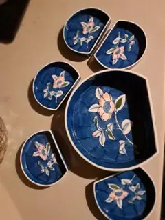有田焼　扇型皿6点セット