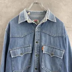 80s ヴィンテージ Levi’s リーバイス オレンジタブ デニムシャツ L