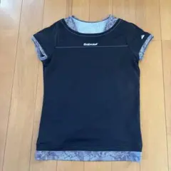 Babolat テニス用 半袖Tシャツ Mサイズ 黒/グレー