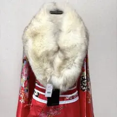 未使用 タグ付き サガフォックス ショール ブルーフォックス 成人式