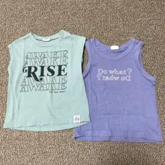 ブリーズ ノースリーブタンクトップ2枚セット100センチ