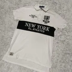 ポロバイラルフローレン　刺繡ロゴ　ポロシャツ　ビッグポニー　S