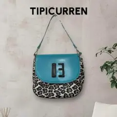 SALE ティピィカレン フラップバッグ ショルダー　レオパード　豹柄 ブルー